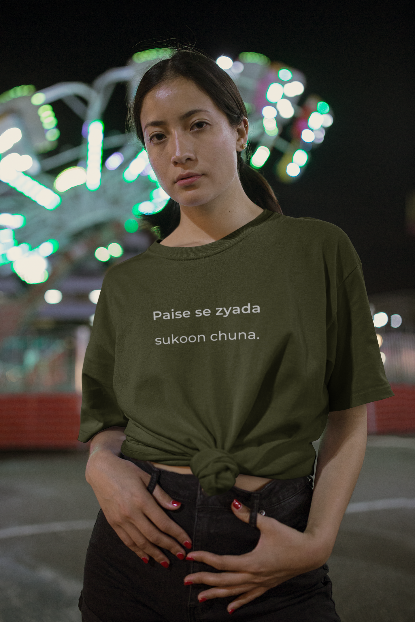 Paise se zyada sukoon chuna.